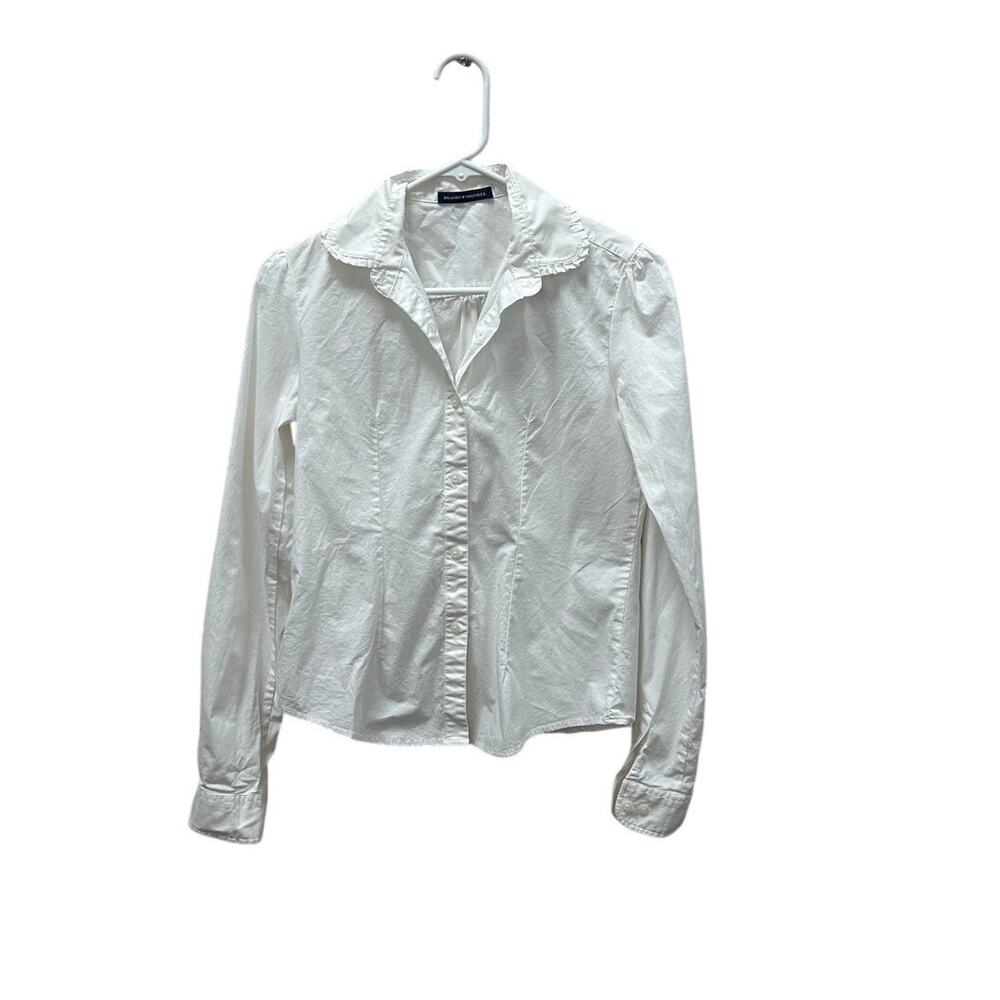 Brandy Melville White Button Down Blouse one size